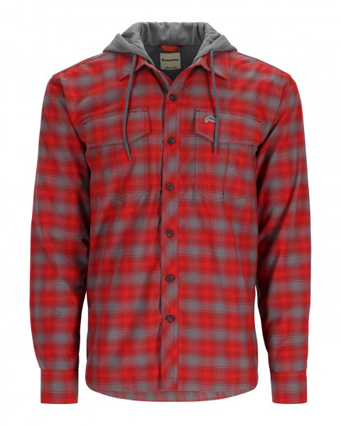 SIMMS ColdWeather Hoody Auburn Red MC Plaid XL