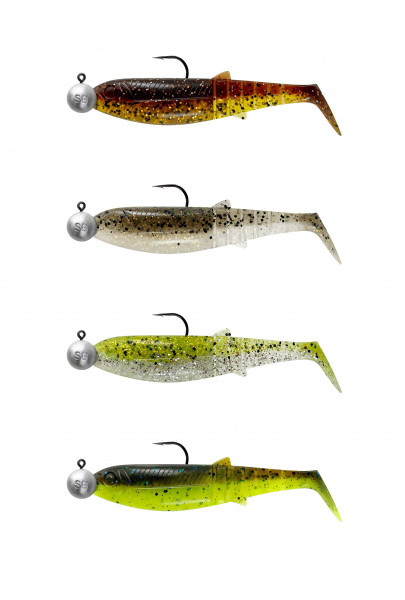 Savage Gear CANNIBAL SHAD MIX 12.5 CM VARIED CLEAR WATER MIX 8PCS