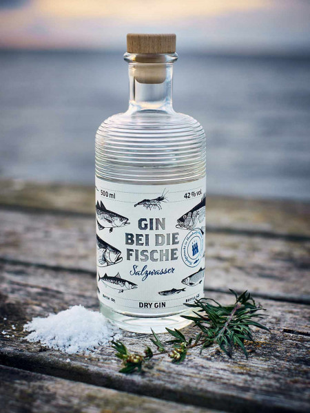 GIN BEI DIE FISCHE-Salzwasser 500ml, 42% VOL