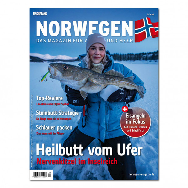 FISCH&FANG Norwegen Das Magazin für Angler und Meer 02/2026+ DVD