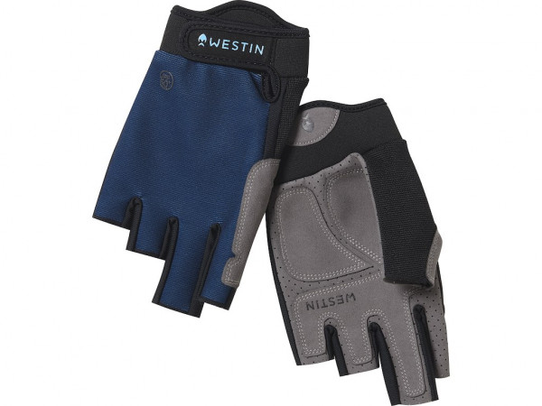 WESTIN DRIP UPF HALF FINGER GLOVE M PETROL BLUE