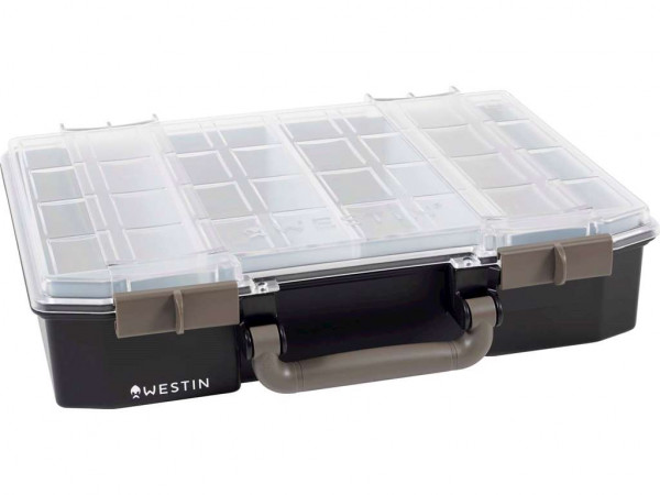 WESTIN W6 LURE VAULT 57X337X278 INCL. 10 INSERTS BLACK/CLEAR