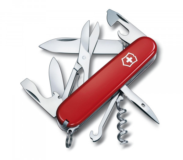 VICTORINOX Offiziersmesser, Climber, rot, 91 mm