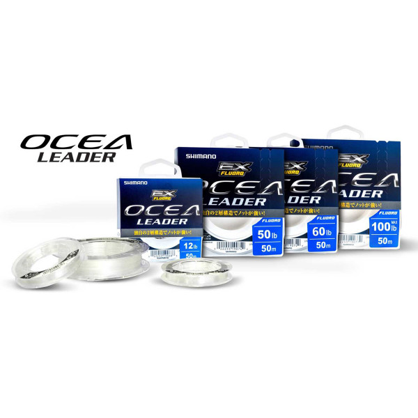 SHIMANO OCEA EX Fluoro Leader 50m 0.265mm 10lb = 4,5kg Clear