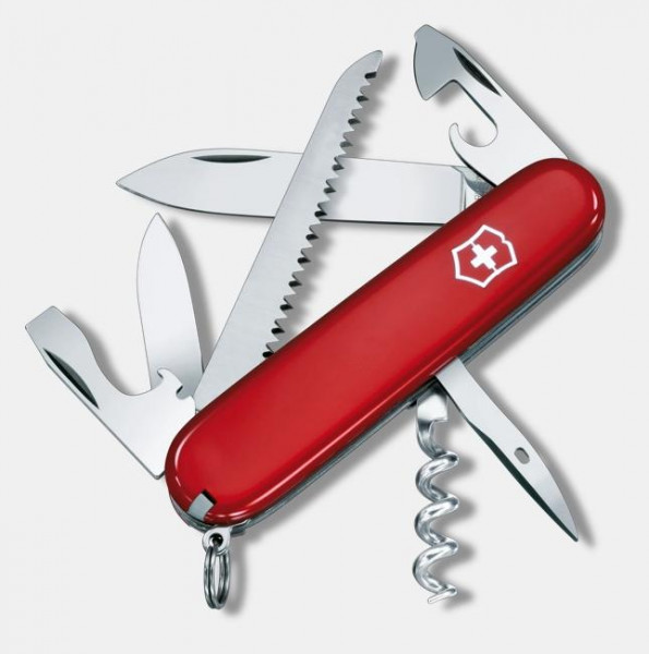 VICTORINOX Offiziersmesser, Camper, rot