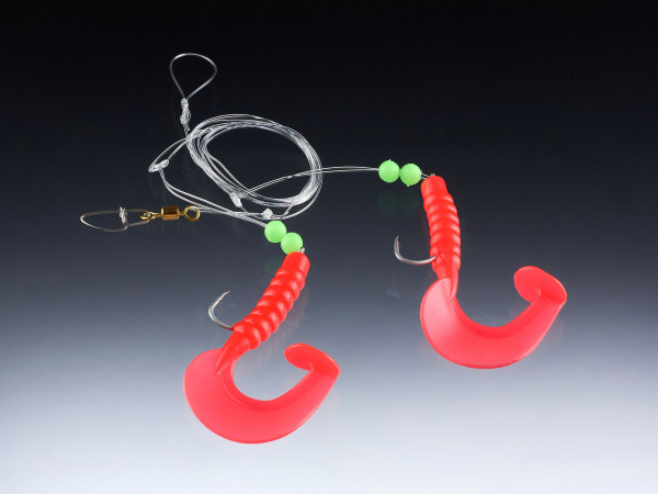 Balzer 71° North Twirly Tail System japanrot 130cm 0,80mm 5/0