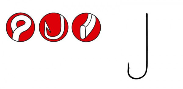 GAMAKATSU HOOKS LS-5013F BLACK Gr. 10 (25St)