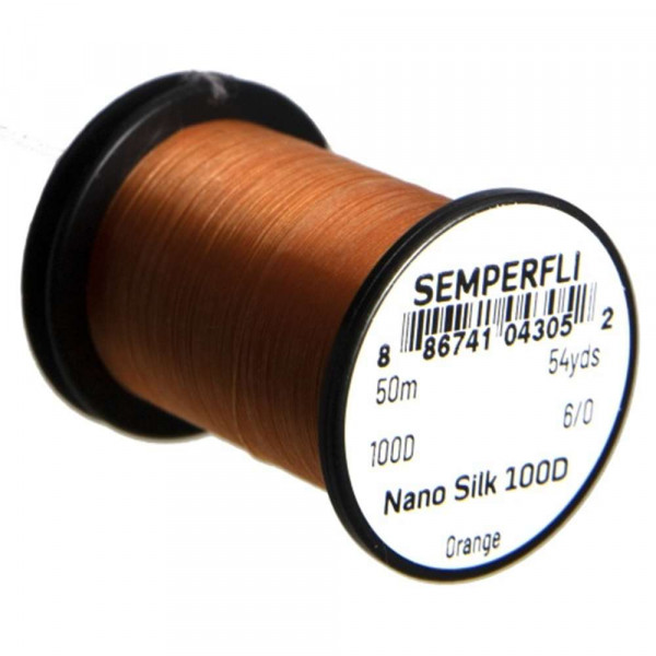 SEMPERFLI Nano Silk 100 Denier Predator 6/0 Orange