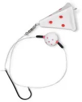 #1 Zebco Flatty Scratcher Rig fluo weiß 0,35MM 22CM 20G