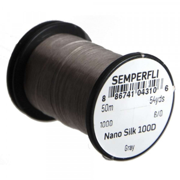 SEMPERFLI Nano Silk 100 Denier Predator 6/0 Grey