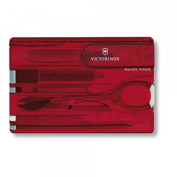 VICTORINOX SwissCard, Rubin transparent