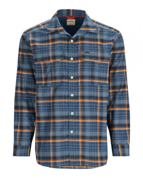 SIMMS ColdWeather Shirt Hickory Asym Ombre Plaid 3XL