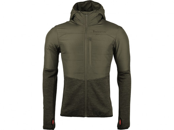 KINETIC THERMO KNIT JACKET L BELUGA GREEN