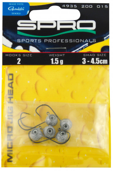 Spro MICRO JIG HEAD #4 3g 5x10St