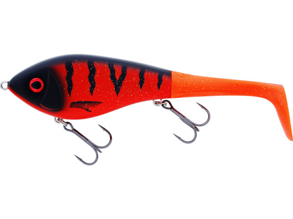WESTIN SWIM TAIL 10CM 34G SUSPENDING FIRE 1 BODY 2 TAILS