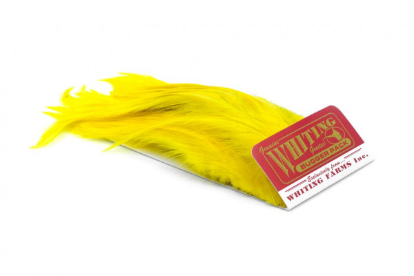 Whiting Bugger Pack White dyed Yellow