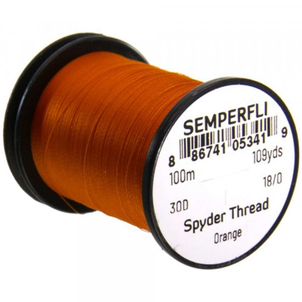 SEMPERFLI Semperfli Spyder Fly Tying Thread Hot Orange