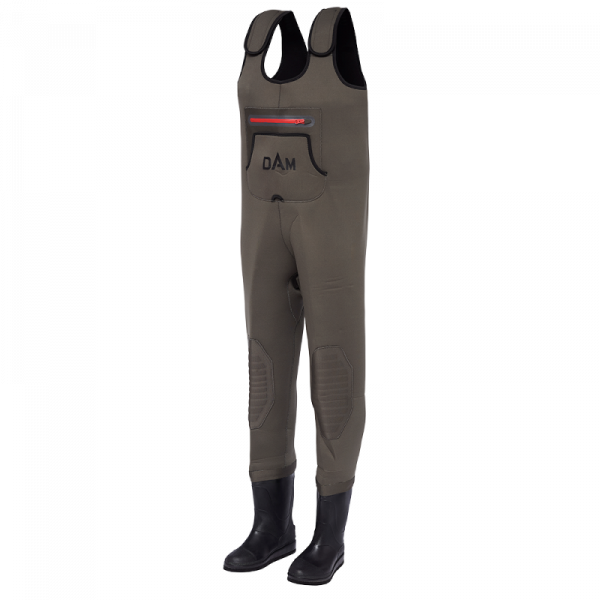 DAM BREAK-POINT NEOPRENE WADER BOOTFOOT CLEATED XL 44/45-9/10 GR