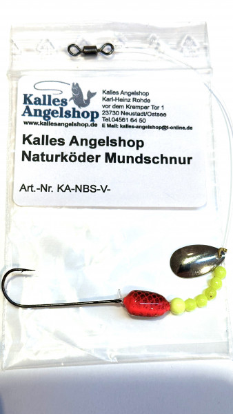 KA-Naturköder-Mundschnur Winner™ (RRBL) Rocket Red Black Gr.8
