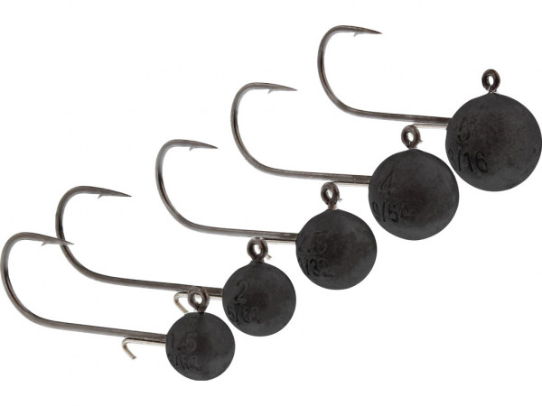 WESTIN MICRO JIGHEAD 2G #2 3PCS BLACK TUNGSTEN BLACK NICKEL