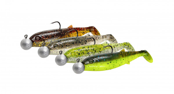 Saeage Gear CANNIBAL SHAD MIX 12.5 CM VARIED DARK WATER MIX 8PCS