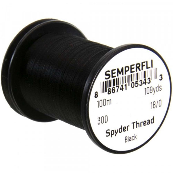 SEMPERFLI Semperfli Spyder Fly Tying Thread Black