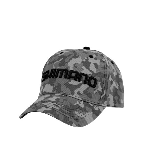 Shimano Wear Cap, Grau Camo, Einheitsgröße