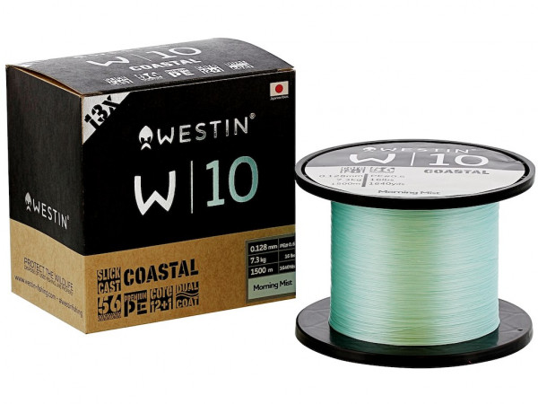 WESTINW10 13-BRAID COASTAL 1500M/1640YDS 0.10MM 6.0KG/13LBS PE0.4 MORNING MIST