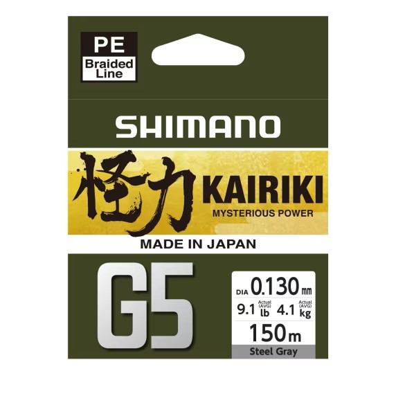 Shimano Schnur Kairiki G5 150m 0.13mm 4.1kg Steel Gray