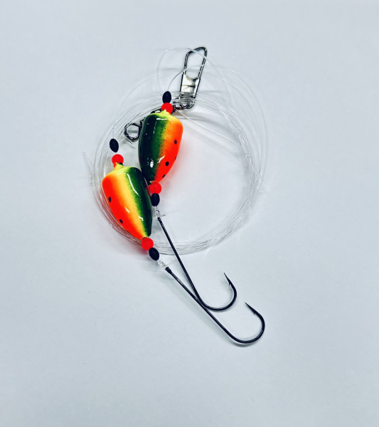 Kalles Angelshop Spezial Buttvorfach mit Winner™ Bodies Gr. 4 (FRT) Fire Tiger Haken Gr.1