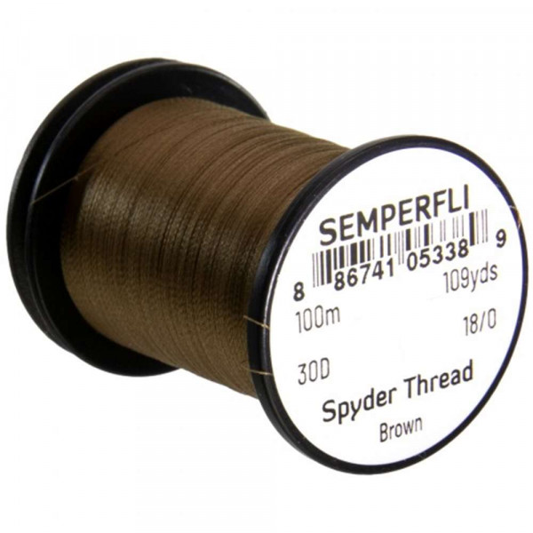 SEMPERFLI Semperfli Spyder Fly Tying Thread Brown
