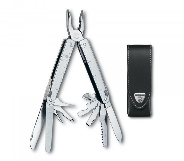 VICTORINOX SwissTool silber in Lederetui