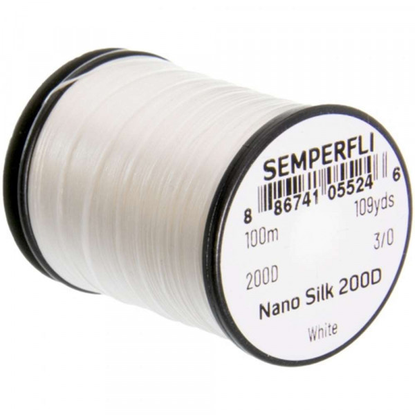 SEMPERFLI Nano Silk 200 Denier 3/0 Big Game White