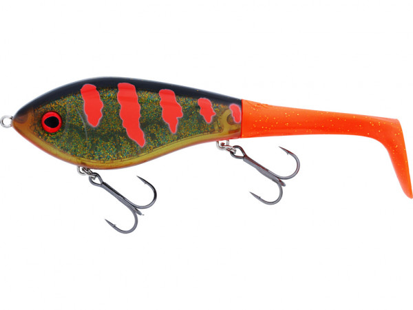 WESTIN SWIM TAIL 10CM 34G SUSPENDING 3D MOTOROIL BLOOD 1 BODY 2 TAILS