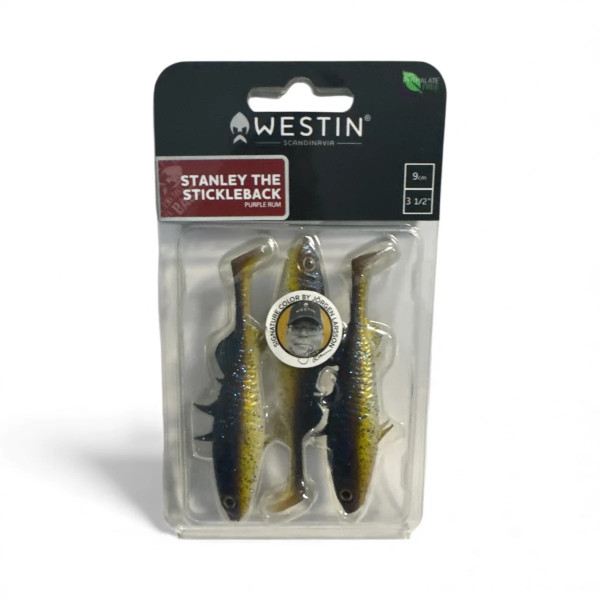 Westin STANLEY THE STICKLEBACK SHADTAIL 9CM PURPLE RUM 3PCS
