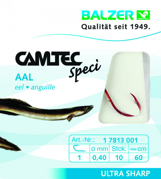 BALZER Camtec Speci Aal rot 60cm Gr. 8 Ø 0,25mm
