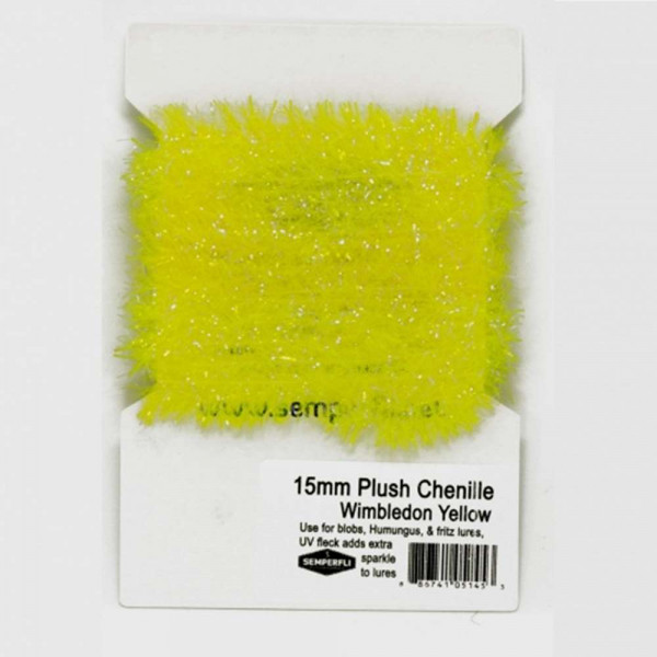 SEMPERFLI 15mm Plush Transluscent Chenille Wimbledon Yellow