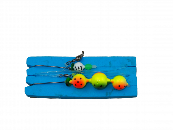 Eisele Brandungs-Vorfach 13, mit extra großer Auftriebperle rot/schwarz