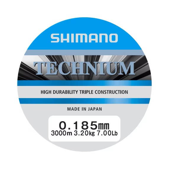 Shimano Schnur Technium Ø 0.185mm 3.2kg Grey-lose