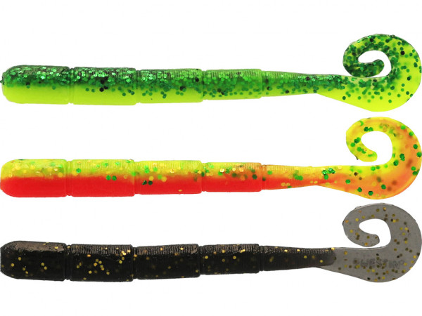 WESTIN NED WORM CURLTAIL 5CM 0,5G FLOATING DARK WATER MIX 23 6PCS