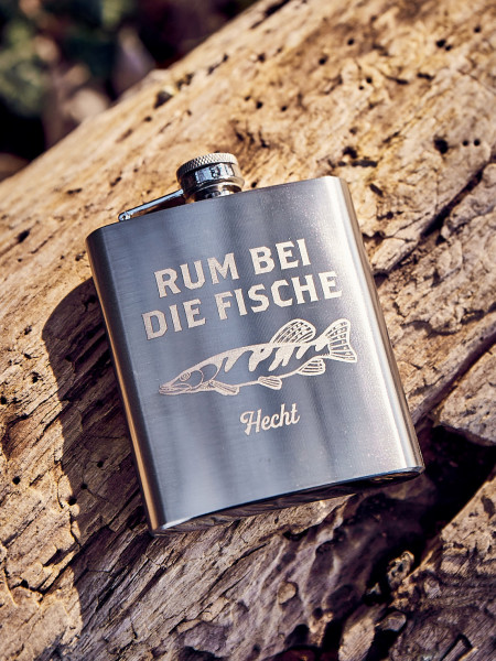 Rum bei die Fische Flachmann | Hecht