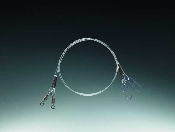 Balzer Shirasu Hardmono-Vorfach/Wirbel+Einhänger 50cm 0,50mm 11kg