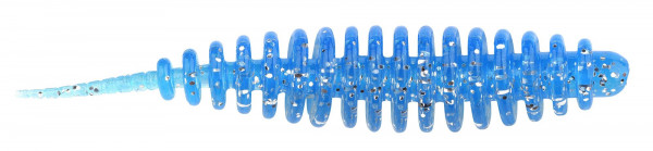 Trout MASTER WORM 65MM 8PCS BLUE GLITTER