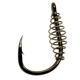 GAMAKATSU HOOK LS-3323F SPIRAL BLACK Gr. 4