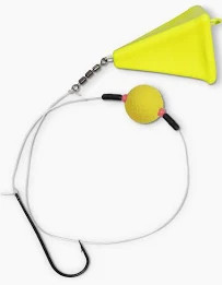 #1 Zebco Flatty Scratcher Rig fluo gelb 0,35MM 22CM 80G