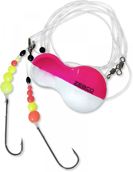 #1 Zebco Inline RFT Flatty Rig weiß/pink