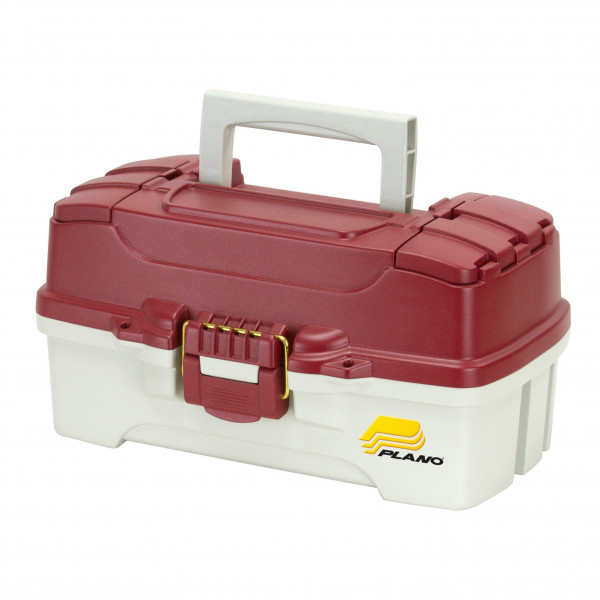 PLANO 620106 1 TRAY BOX RED MTL/OFF WHITE