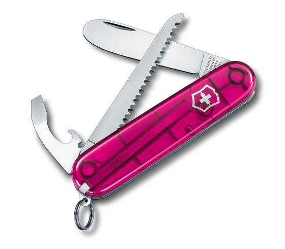 VICTORINOX My First Victorinox (mit Holzsäge), 84mm, pink transp