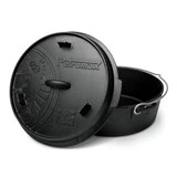 Petromax Feuertopf FT9 planer Boden (ohne Füße) ft9 / 7.5L Topf & 1.5L Deckel / 8-14 Pers.