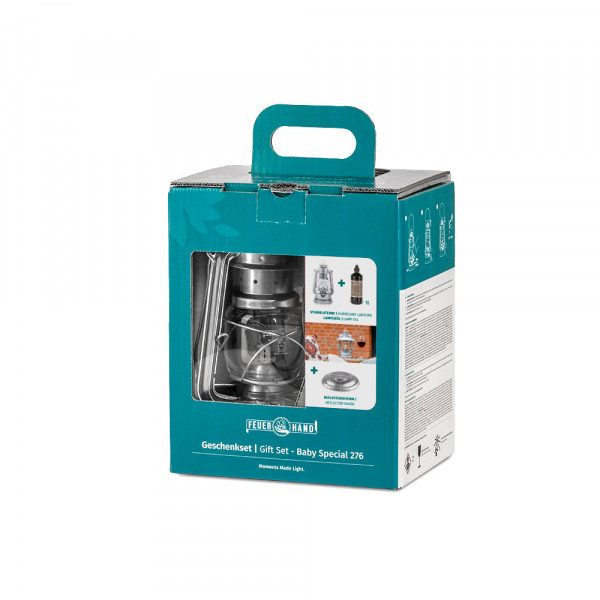 Feuerhand "Sturmlaternen Set Baby Special 276 Zinc-Plated inkl.